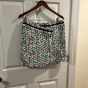 Oxford Golf Geometric Patterned Skort